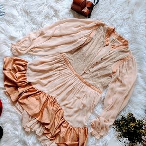 Lovely Romantic peach dress